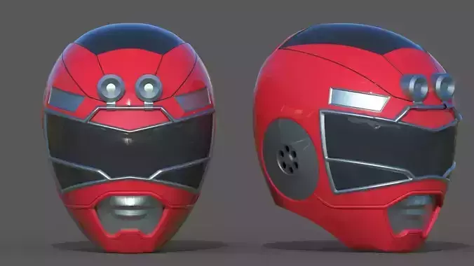 POWER RANGER Turbo - Carranger Red Helmet