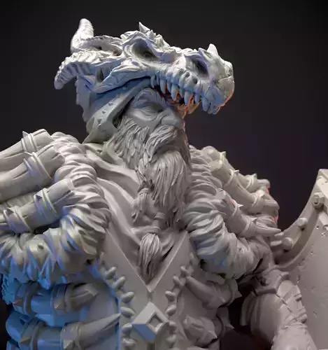 Dwarf battle shaman  3D print model