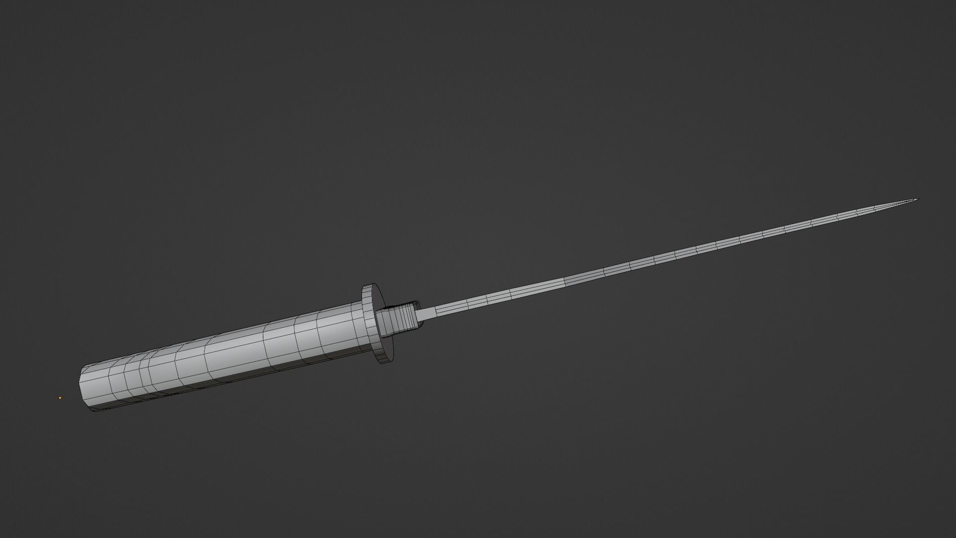 LowPoly Dagger Knife GameReady Weapon Asset Low-poly 3D model_8