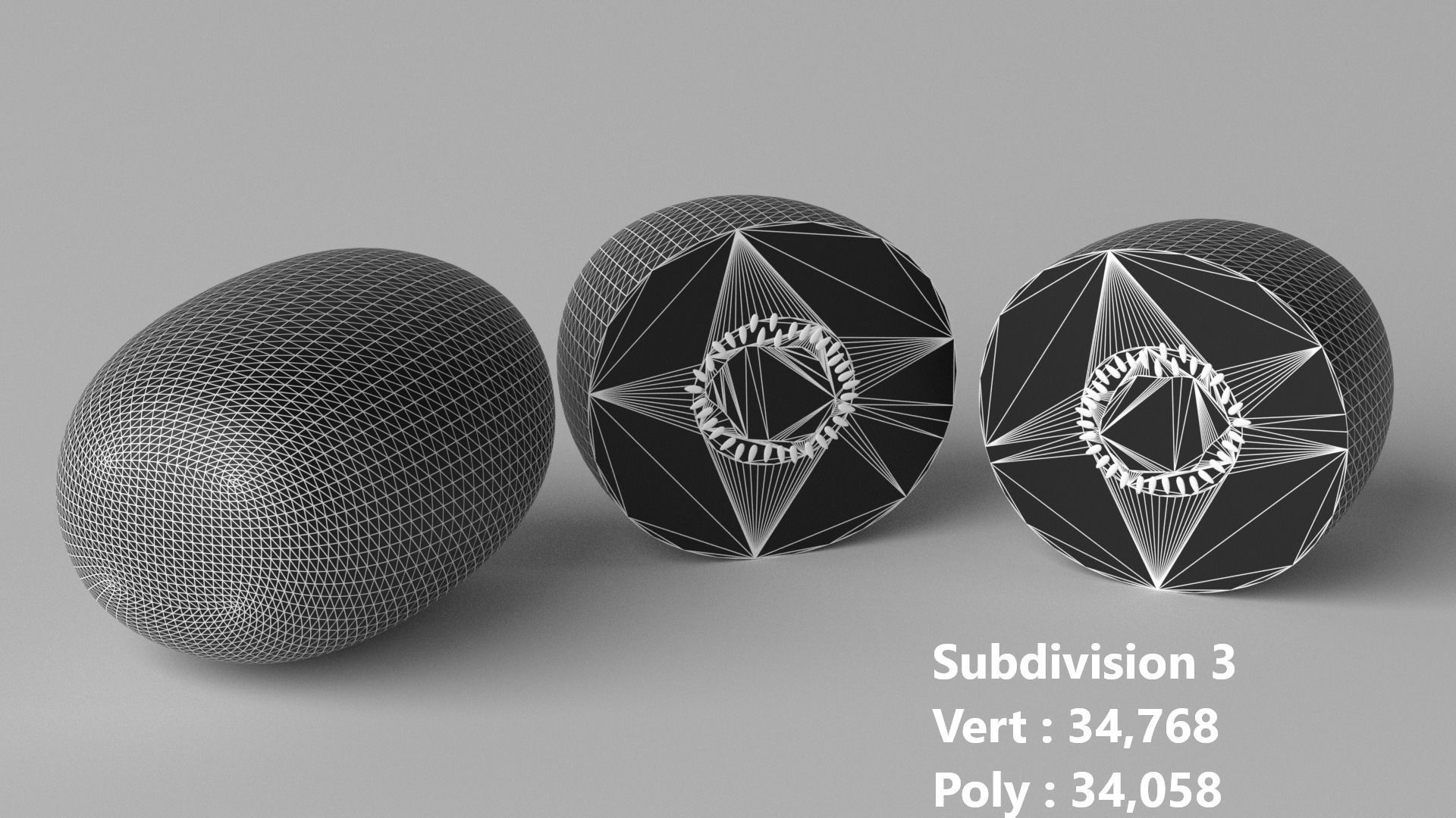 Cartoon Kiwi Fruit and Slice Low-poly 3D model_7