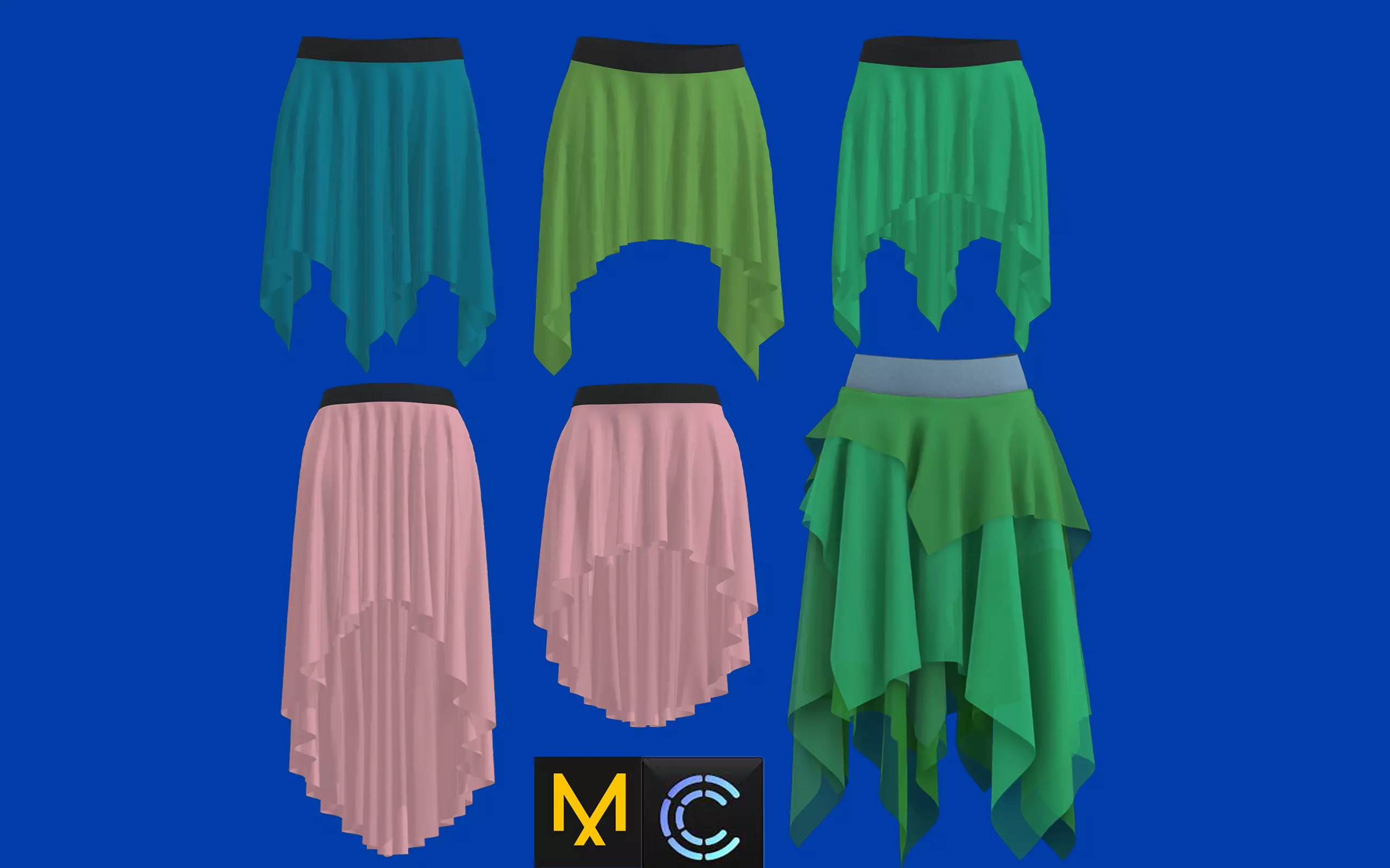 Skirt Outfits MD CLO 3D zprj project files 3D model_0