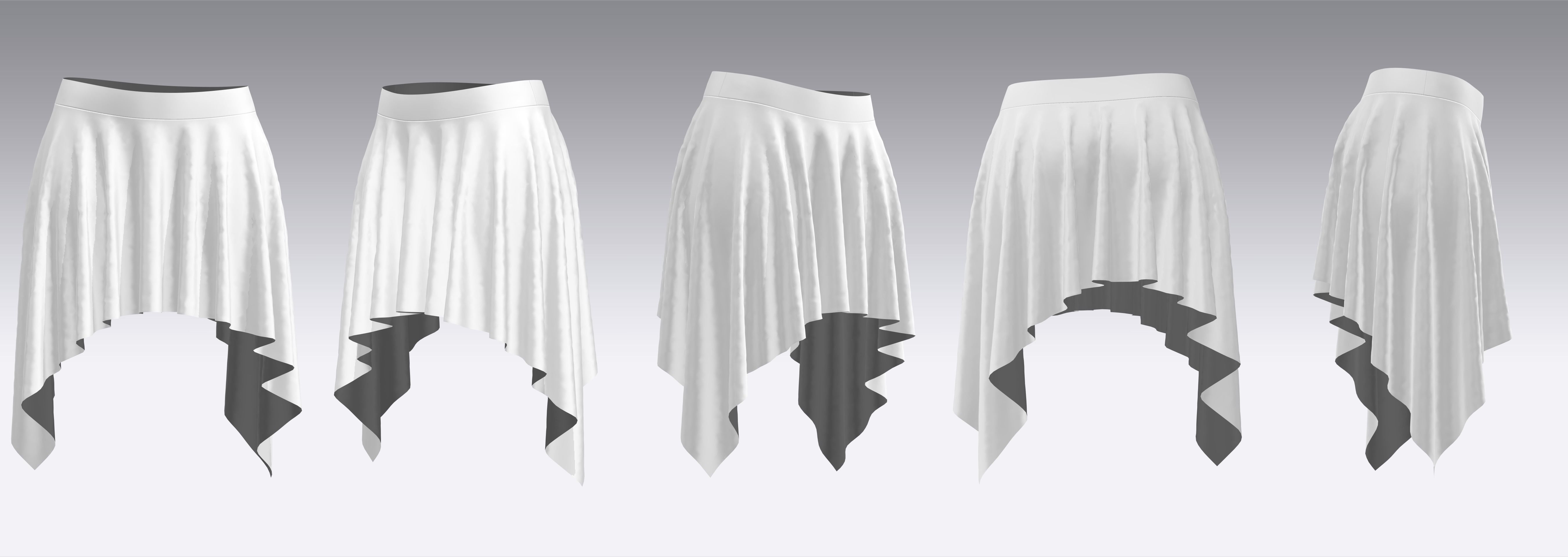 Skirt Outfits MD CLO 3D zprj project files 3D model_13