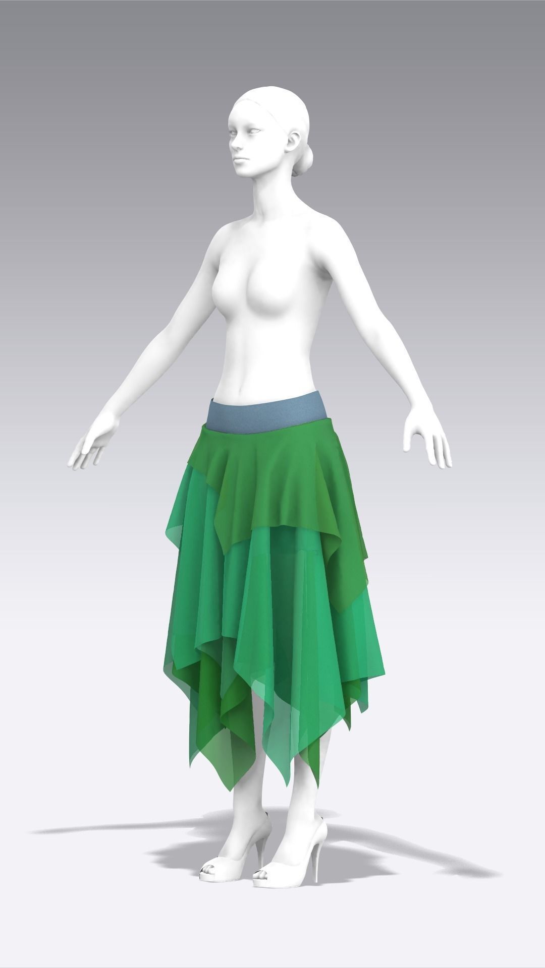 Skirt Outfits MD CLO 3D zprj project files 3D model_104