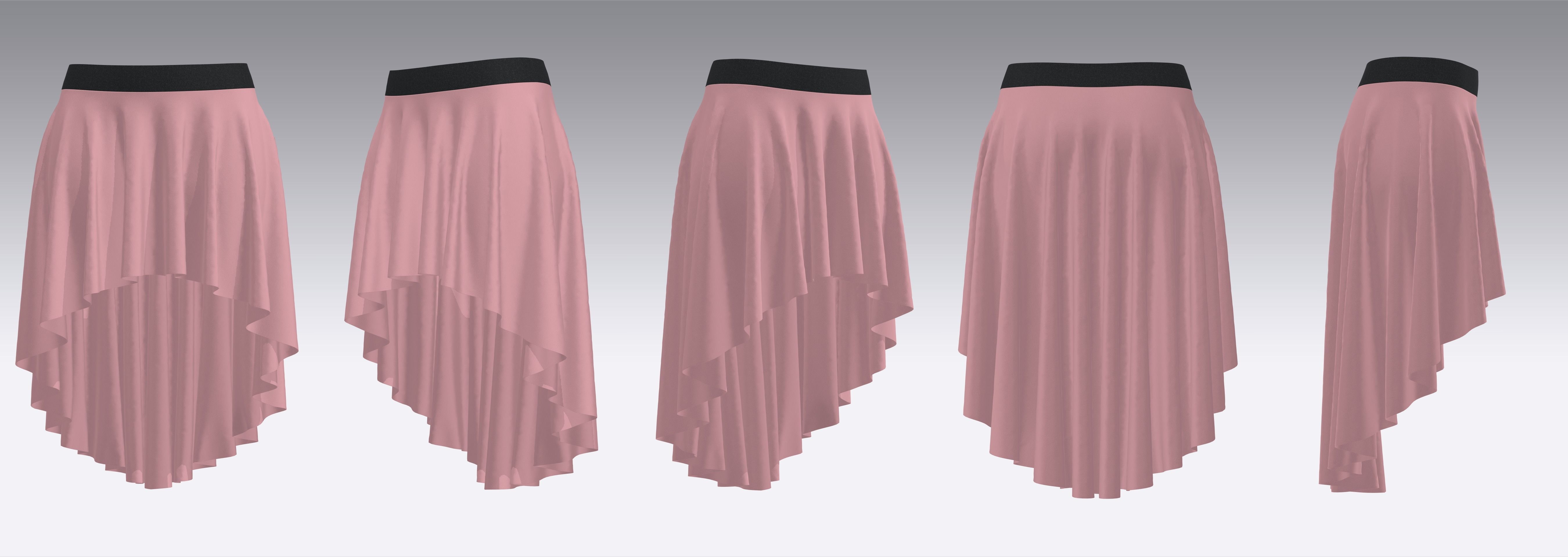 Skirt Outfits MD CLO 3D zprj project files 3D model_7