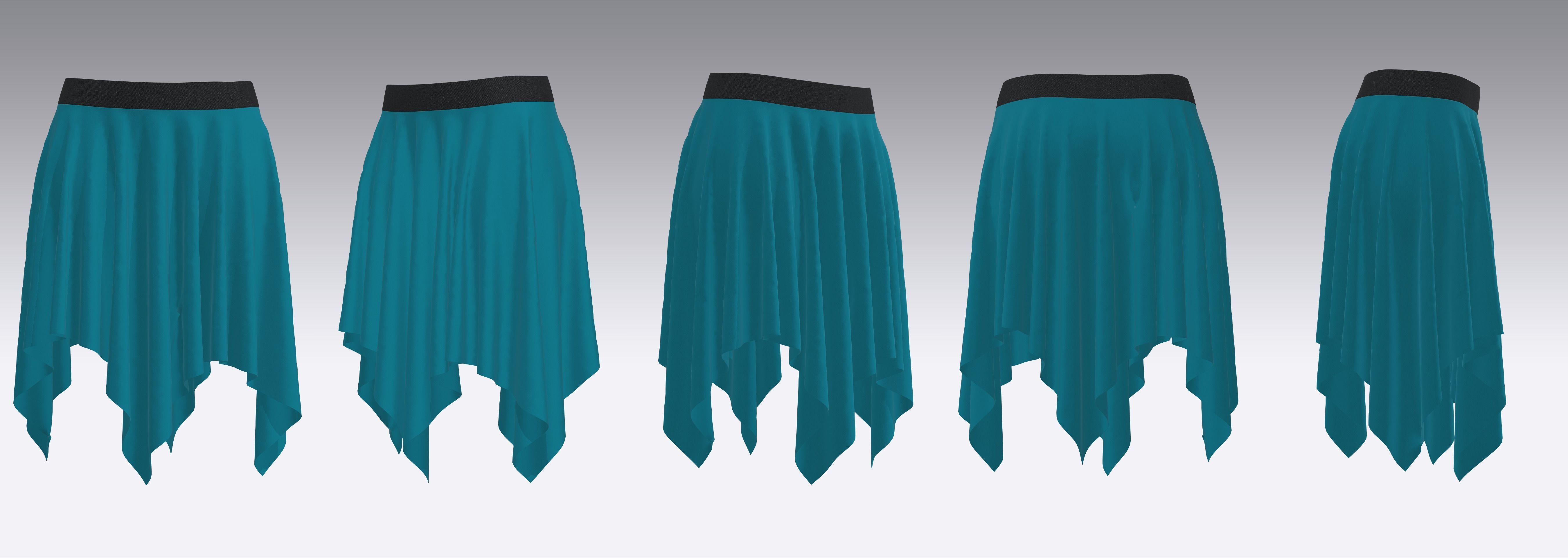 Skirt Outfits MD CLO 3D zprj project files 3D model_11