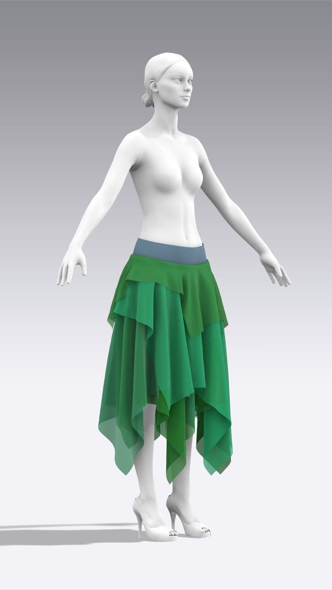 Skirt Outfits MD CLO 3D zprj project files 3D model_106