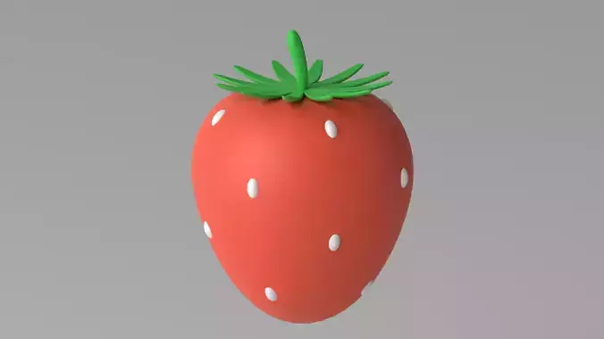 Cartoon Cute Strawberry Fruit