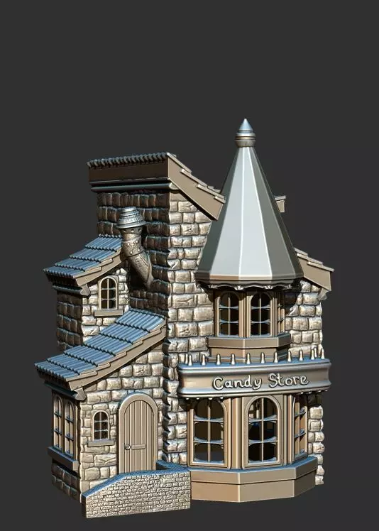 Xmas Candy Store 3D print model_0