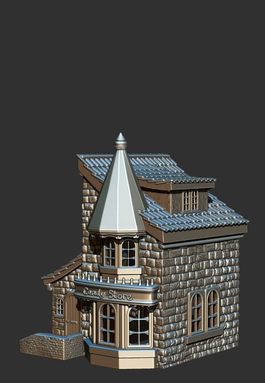 Xmas Candy Store 3D print model_4
