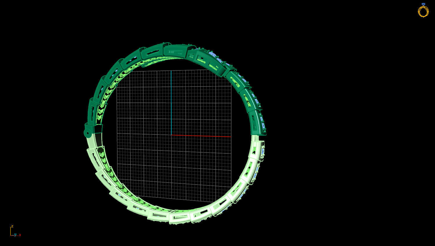 BRACELETS DIAMOND 3D print model_3