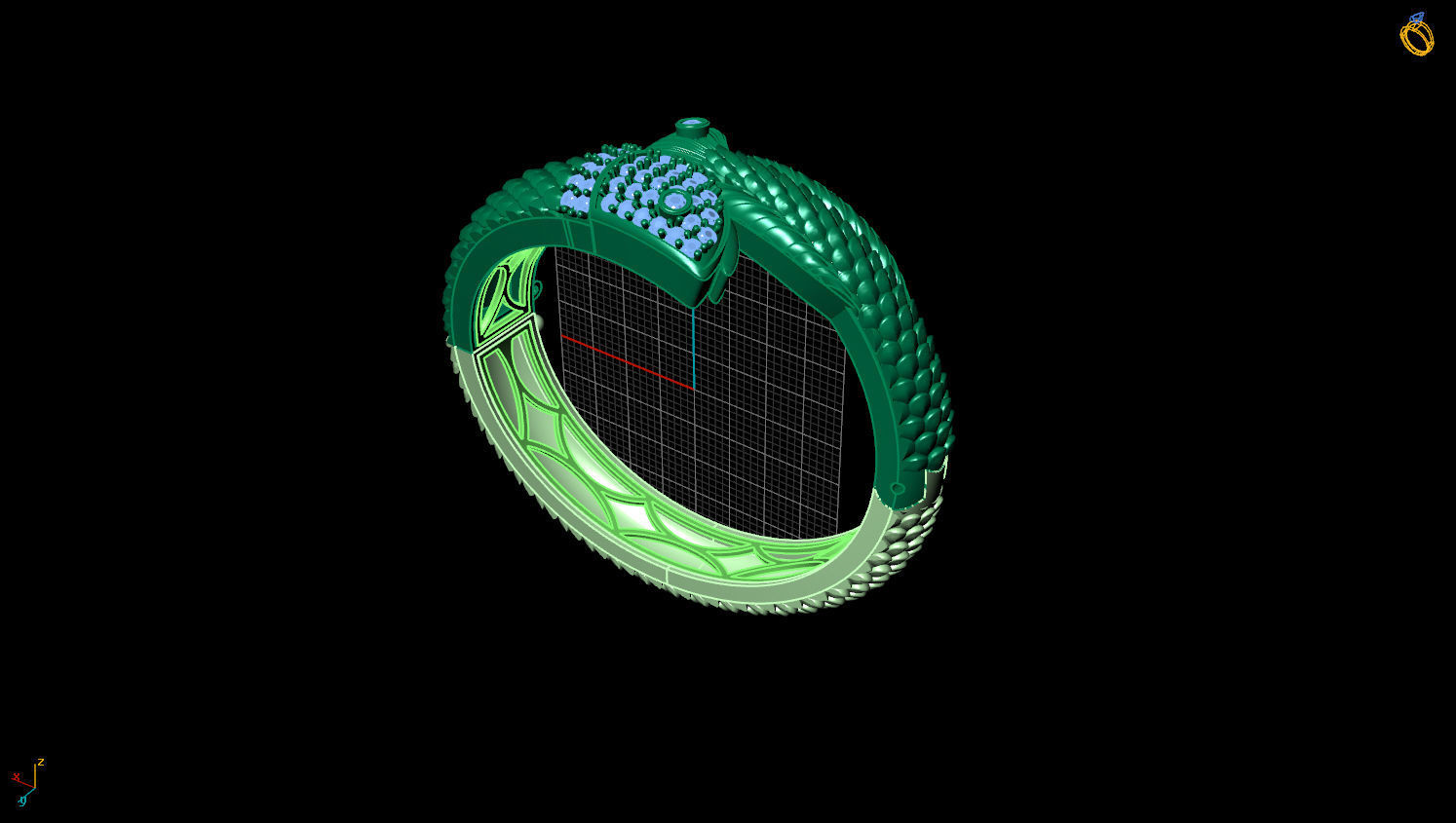 BRACELETS DIAMOND 3D print model_2