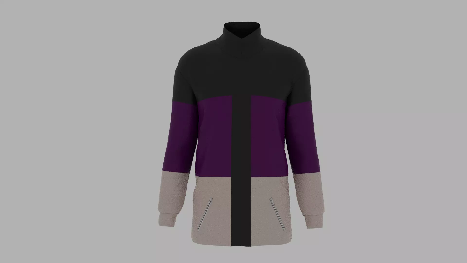 Jacket no Low-poly 3D model_0