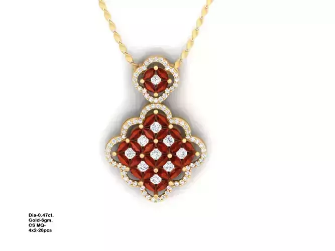 set collection of pendant and earring