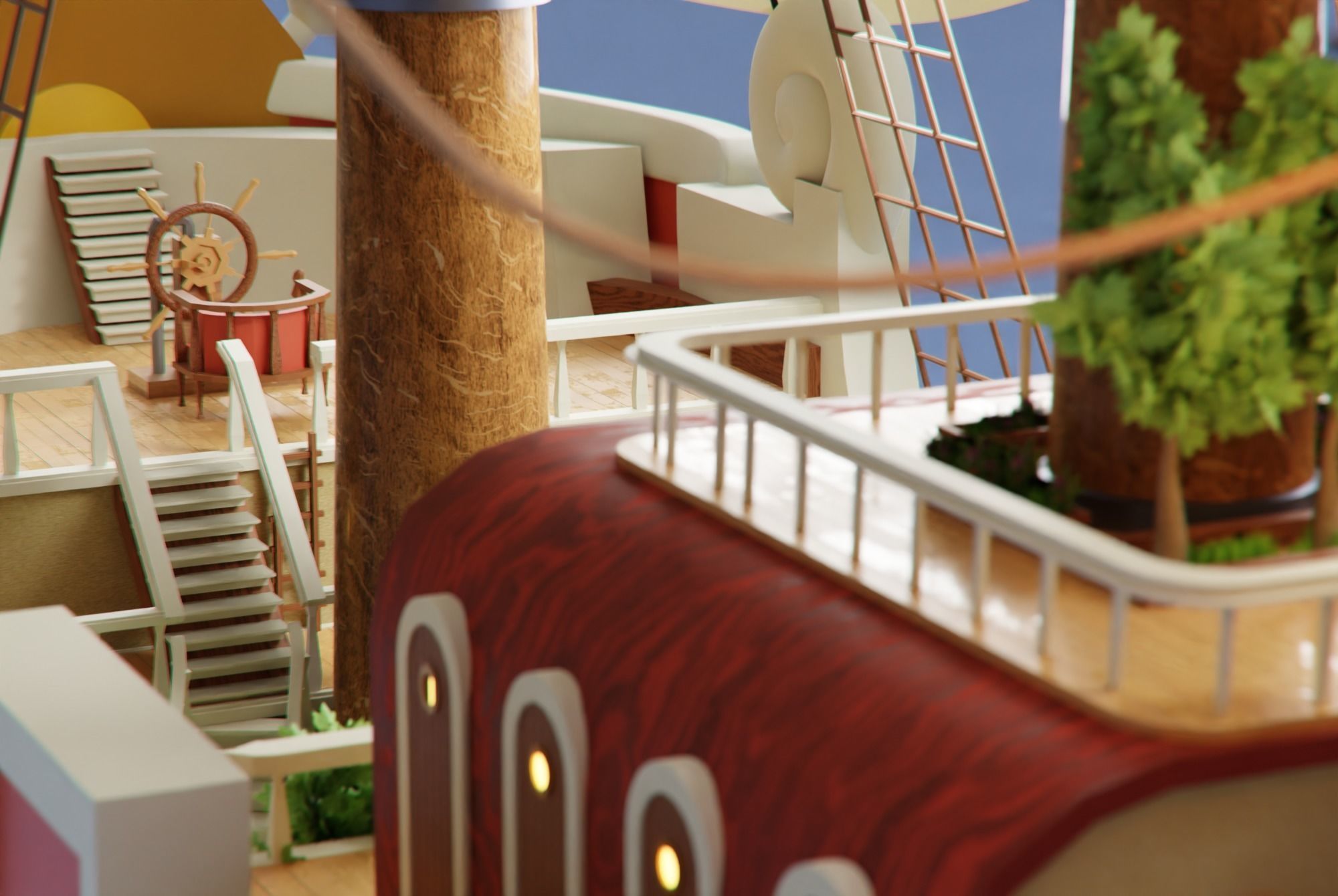 One Piece Thousand Sunny Go Grand Ship 3D model_10