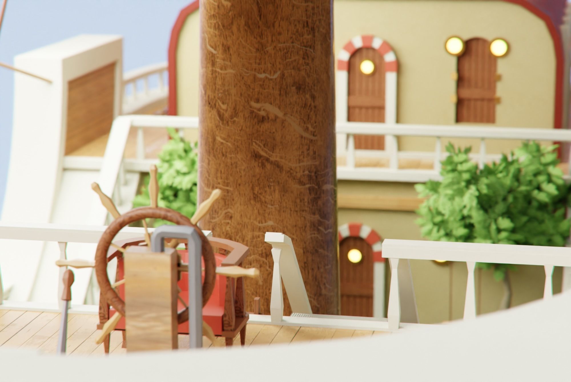 One Piece Thousand Sunny Go Grand Ship 3D model_9