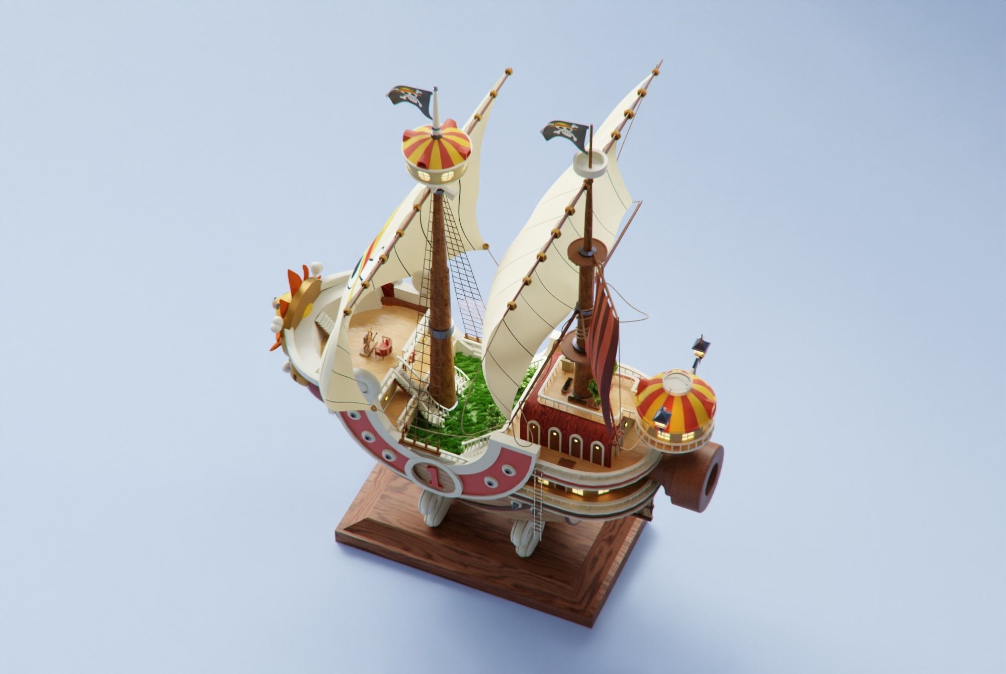 One Piece Thousand Sunny Go Grand Ship 3D model_3