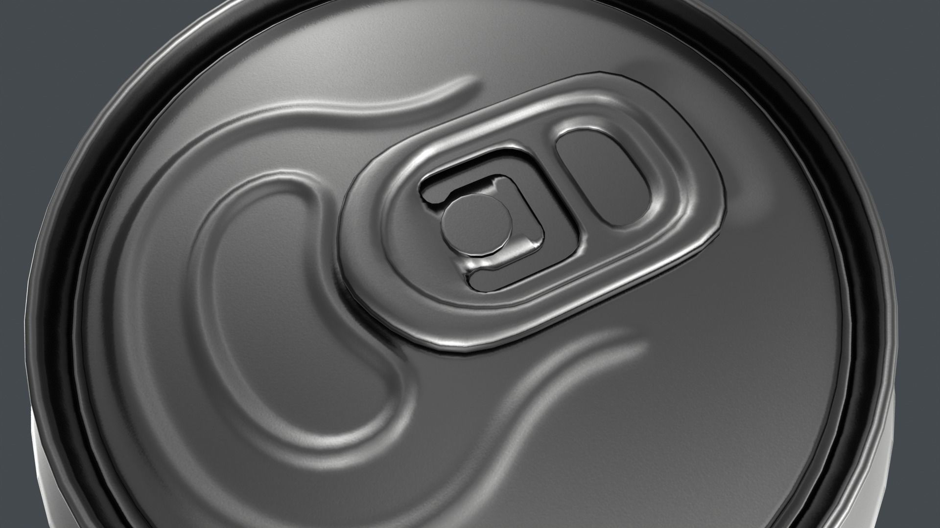 Beverage Can Low-poly 3D model_2