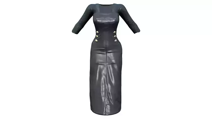 Leather Skirt Coverall With Transparent Top