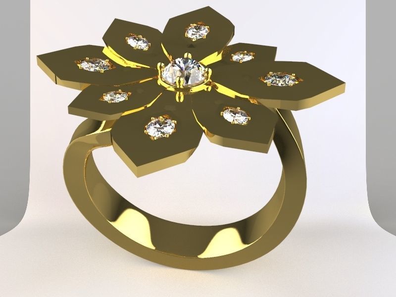 Khbach Khmer Rings Diamond 3D print model