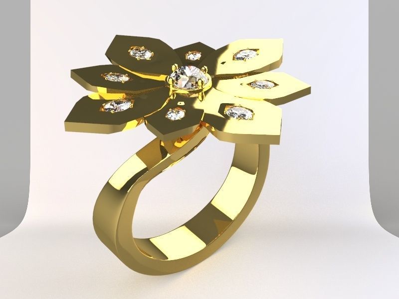 Khbach Khmer Rings Diamond 3D print model