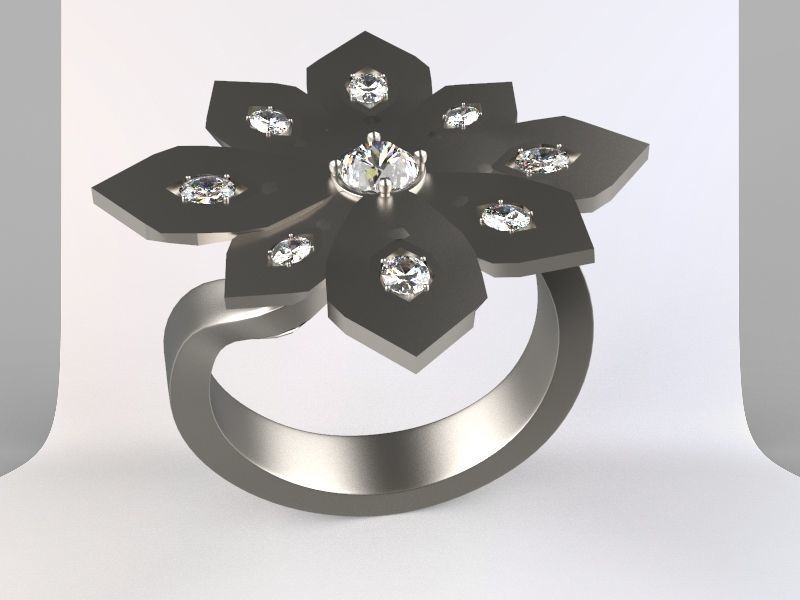 Khbach Khmer Rings Diamond 3D print model