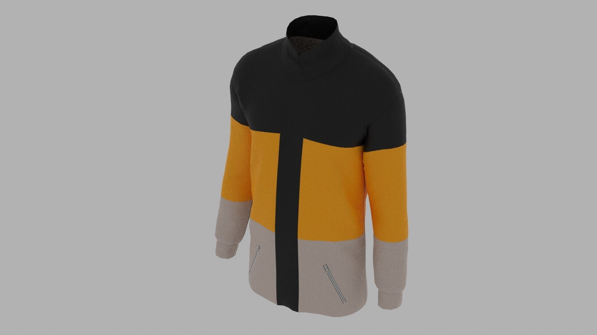 Jacket Low-poly 3D model_4