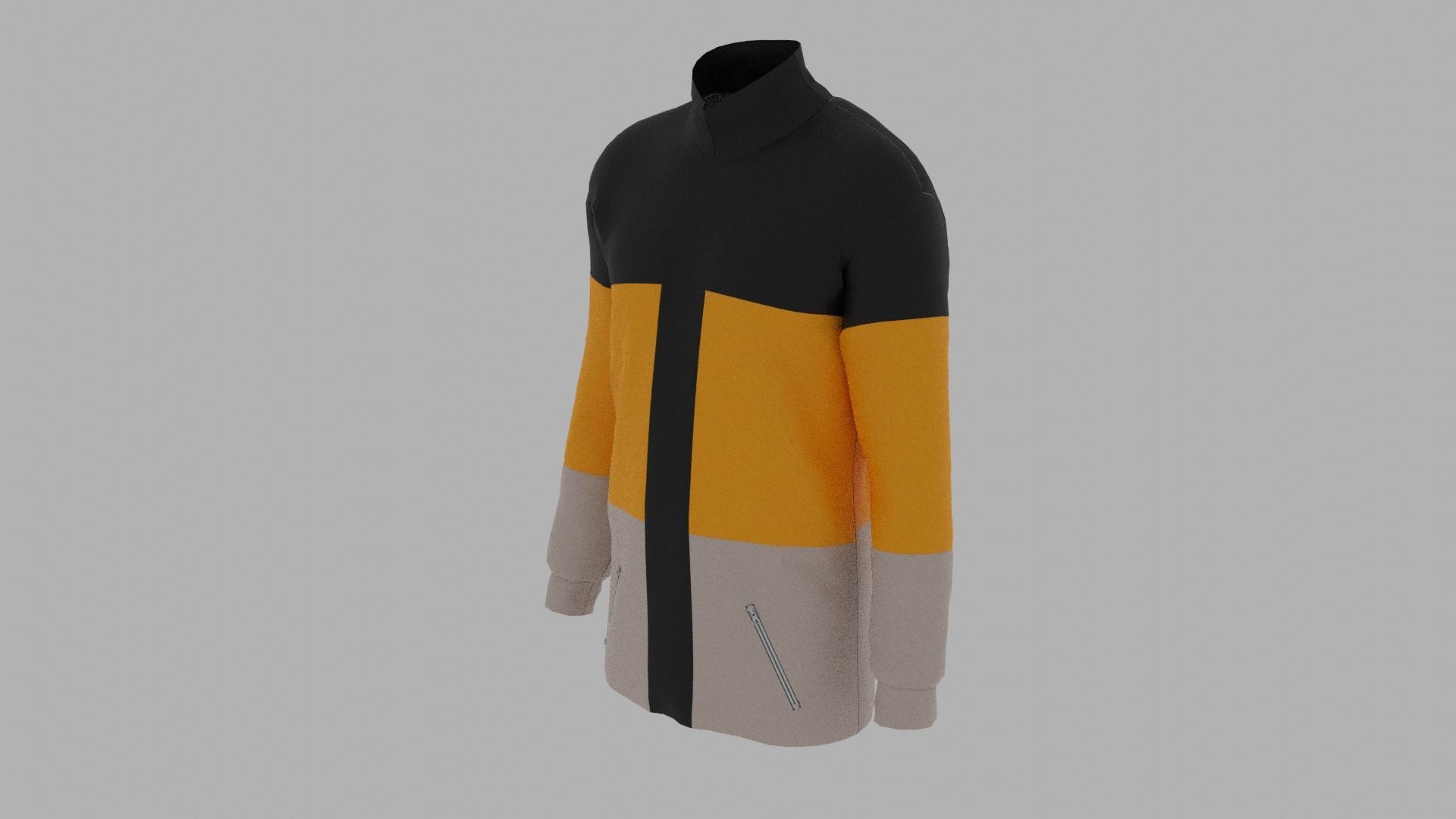 Jacket Low-poly 3D model_1