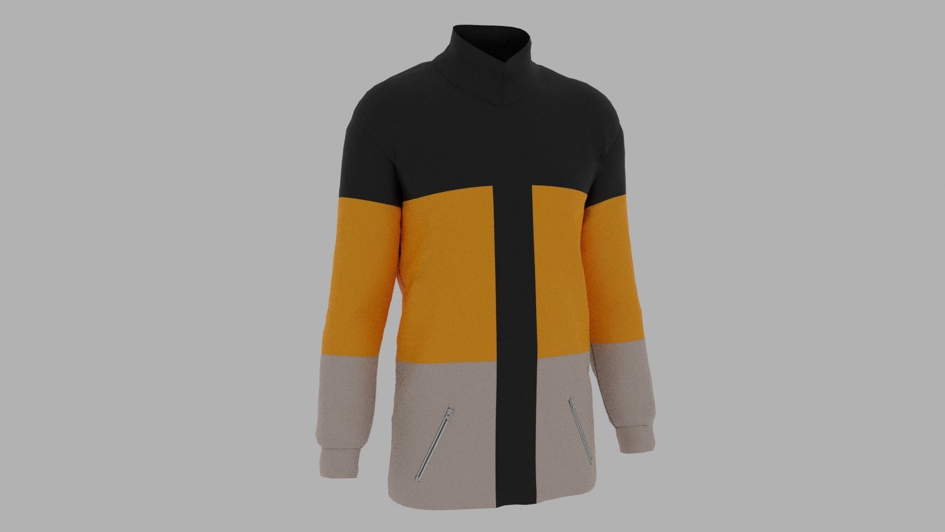 Jacket Low-poly 3D model_3