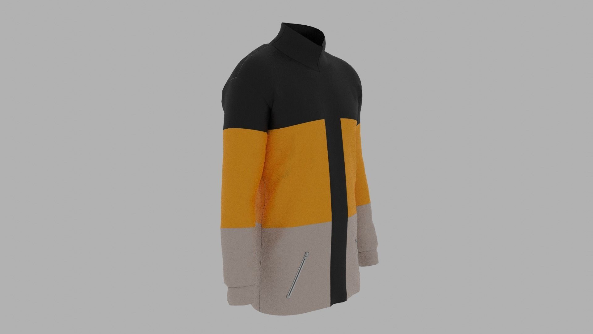 Jacket Low-poly 3D model_2