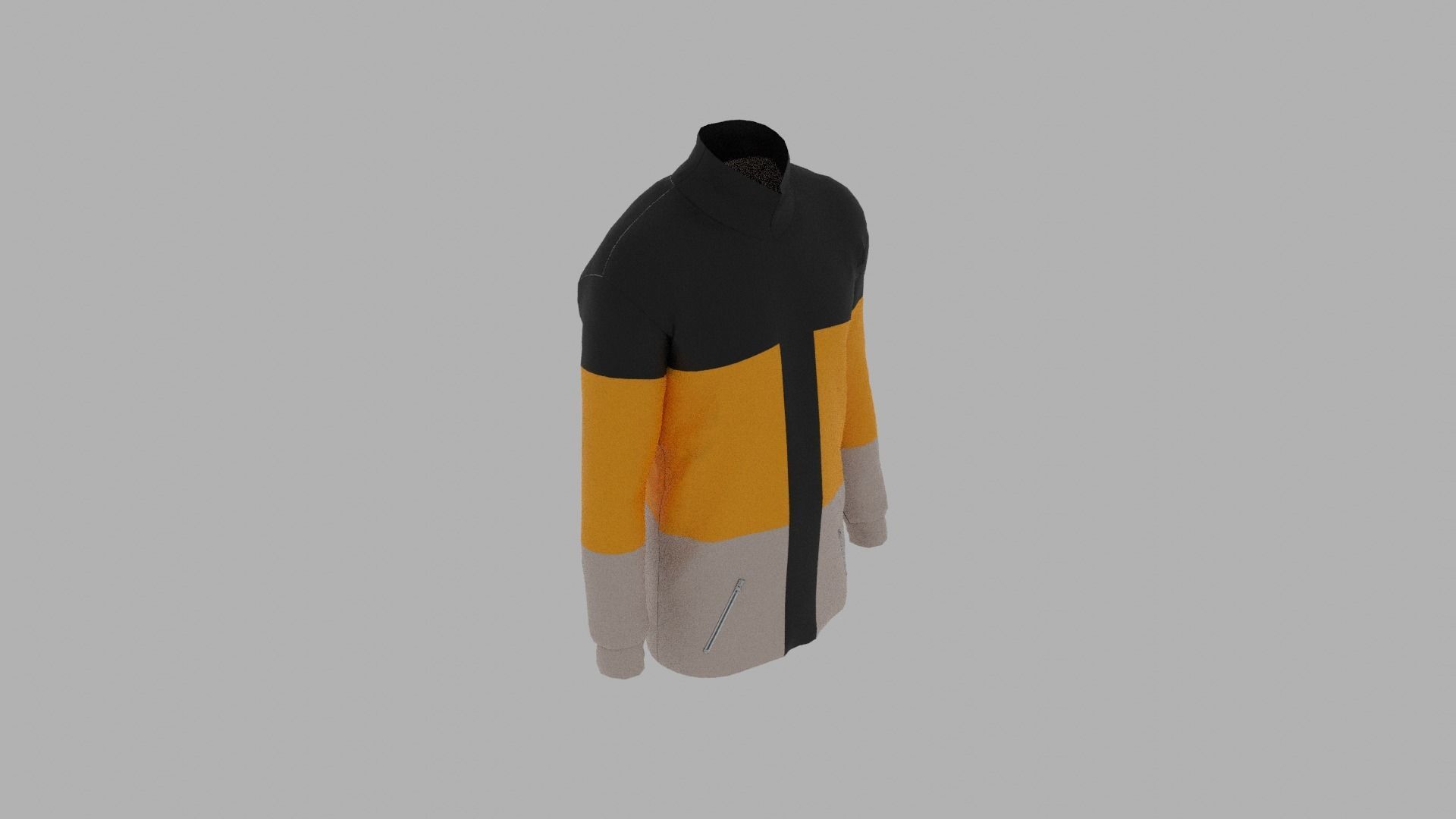 Jacket Low-poly 3D model_5