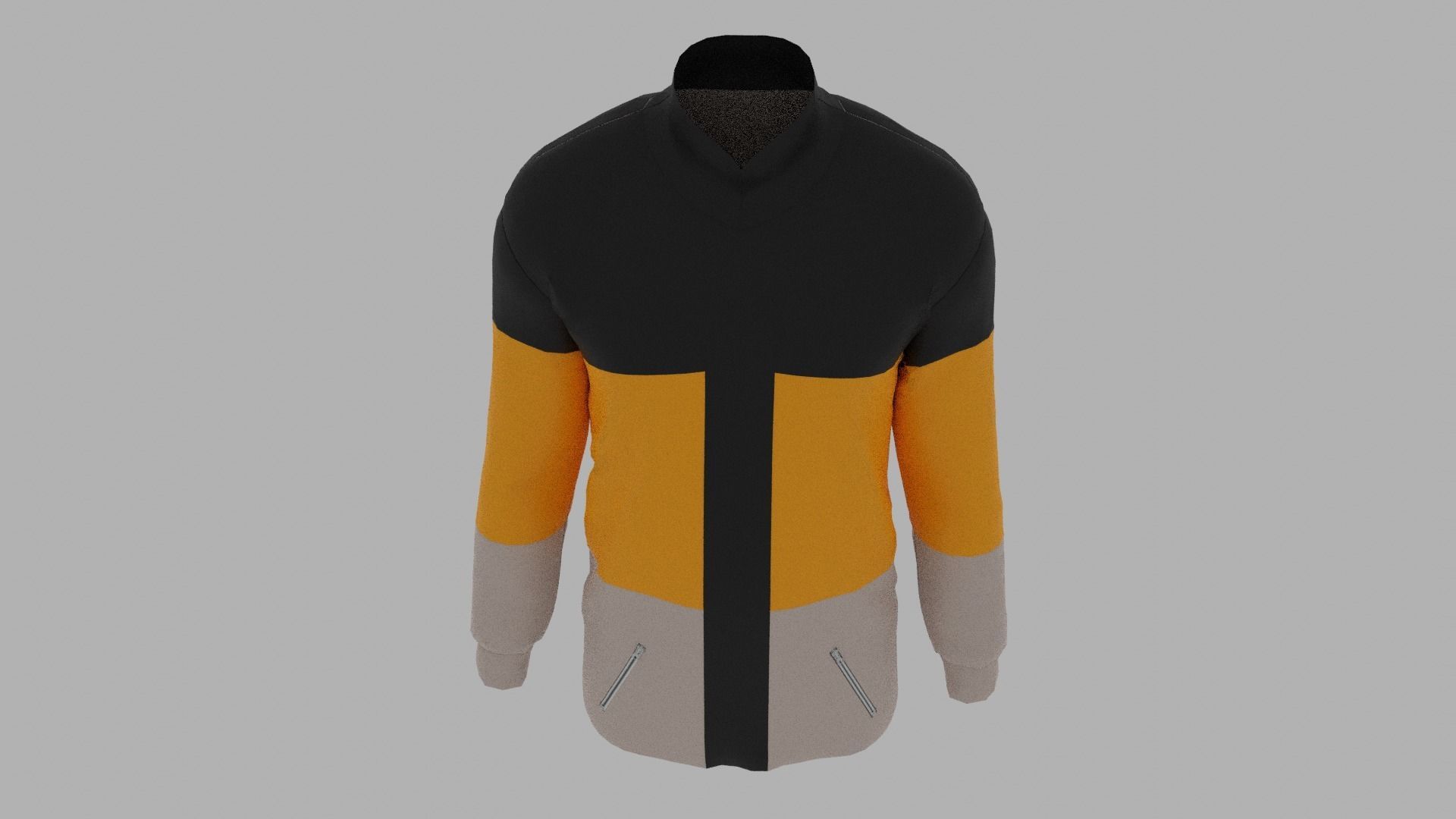 Jacket Low-poly 3D model_6