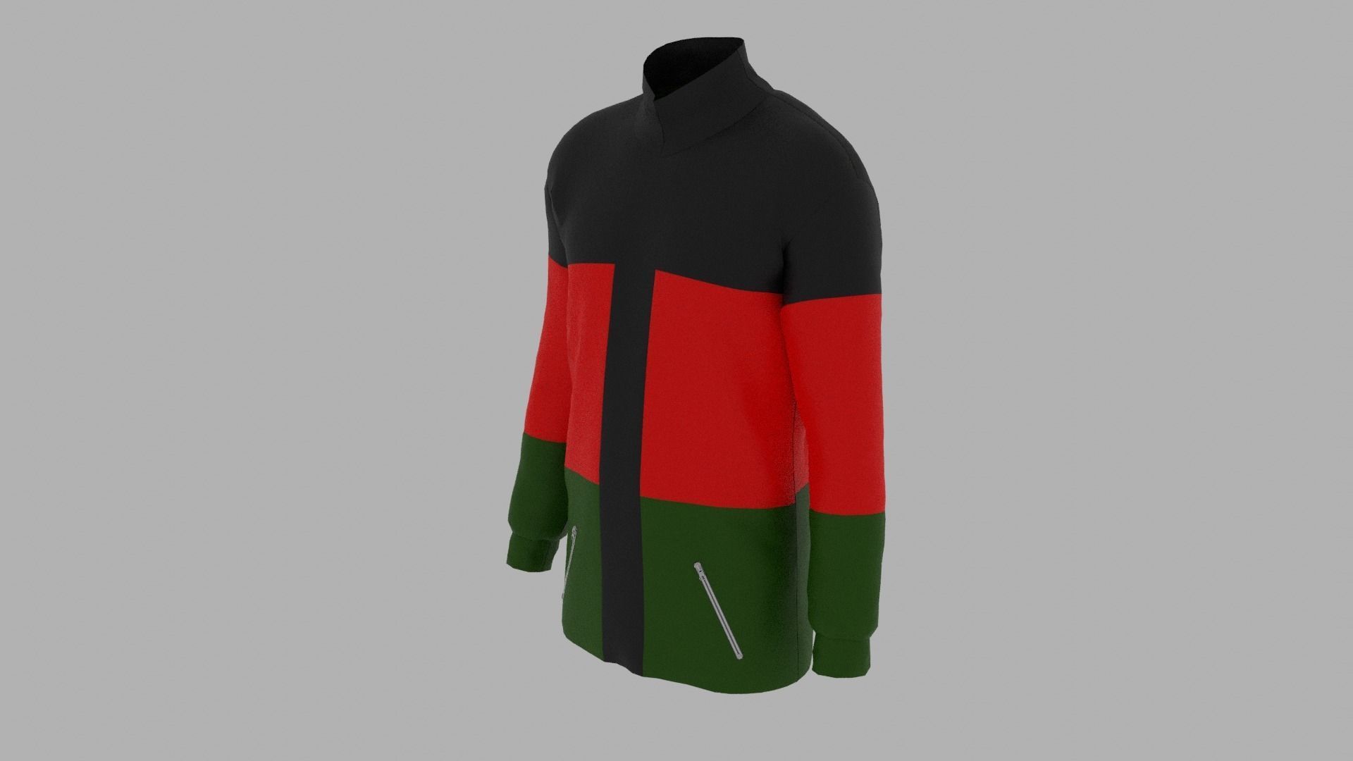 Jacket afrojacket Low-poly 3D model_1