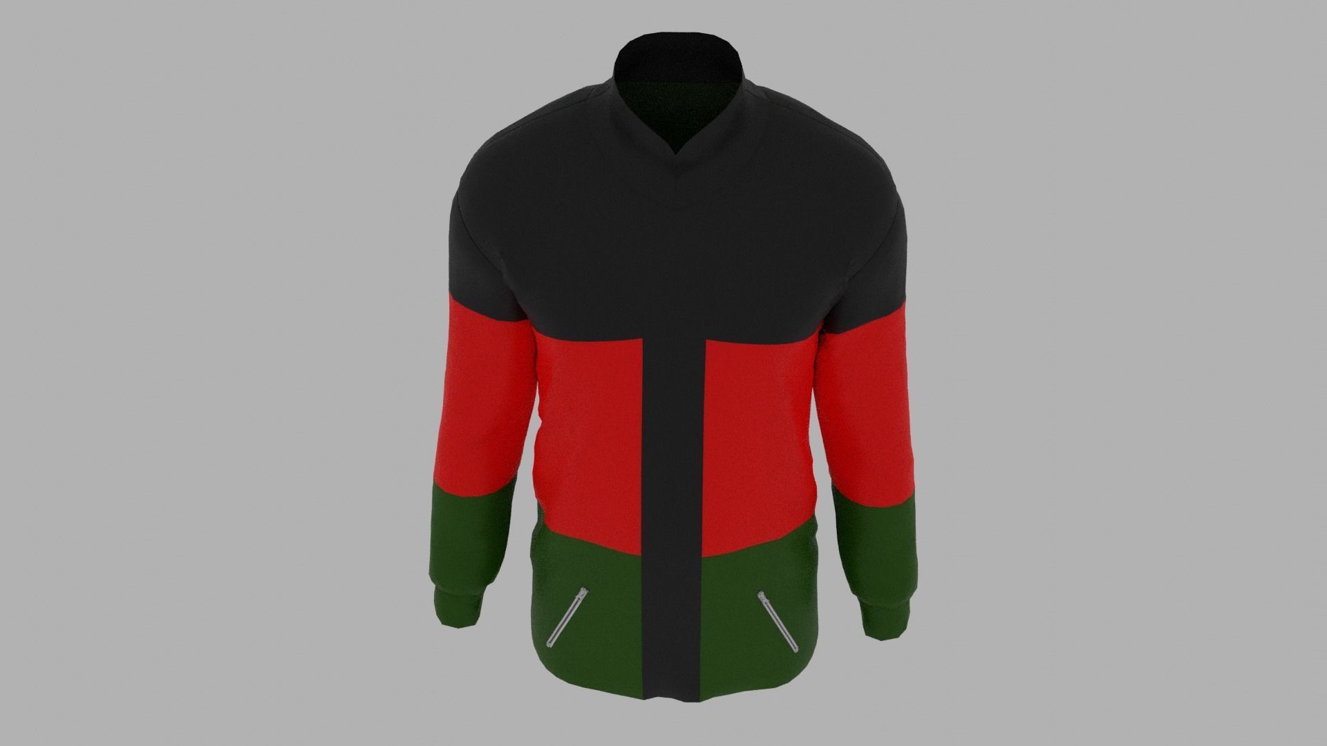 Jacket afrojacket Low-poly 3D model_6