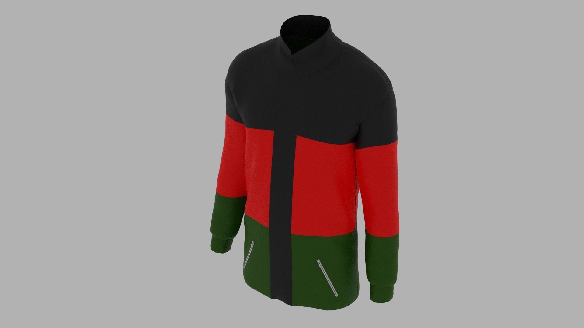 Jacket afrojacket Low-poly 3D model_4