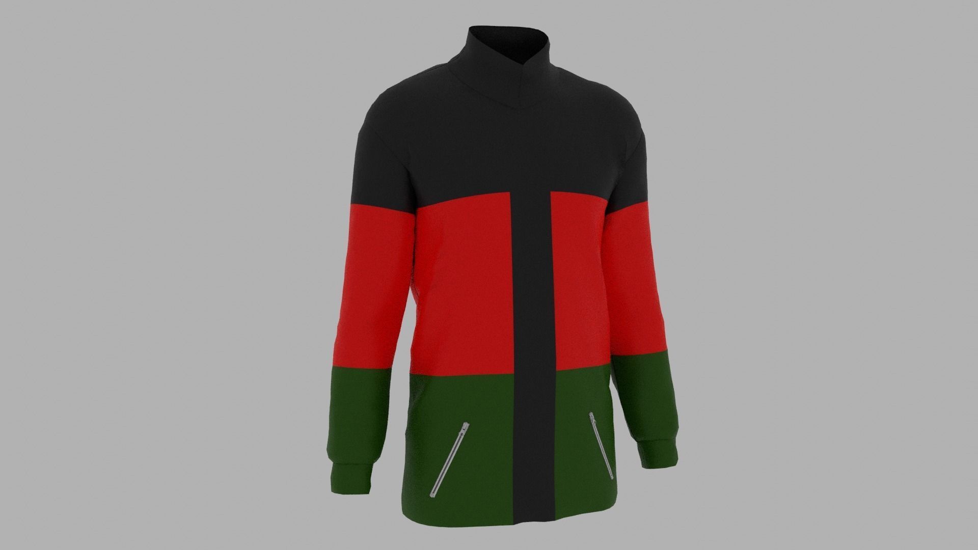 Jacket afrojacket Low-poly 3D model_3