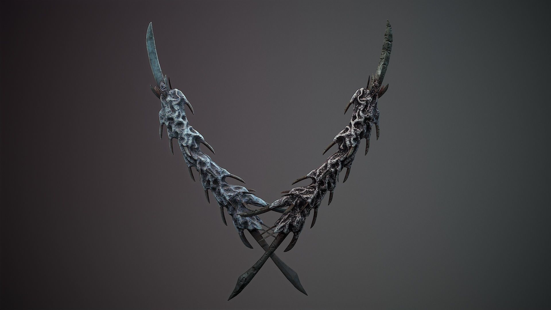 organic weapons Low-poly 3D model_19