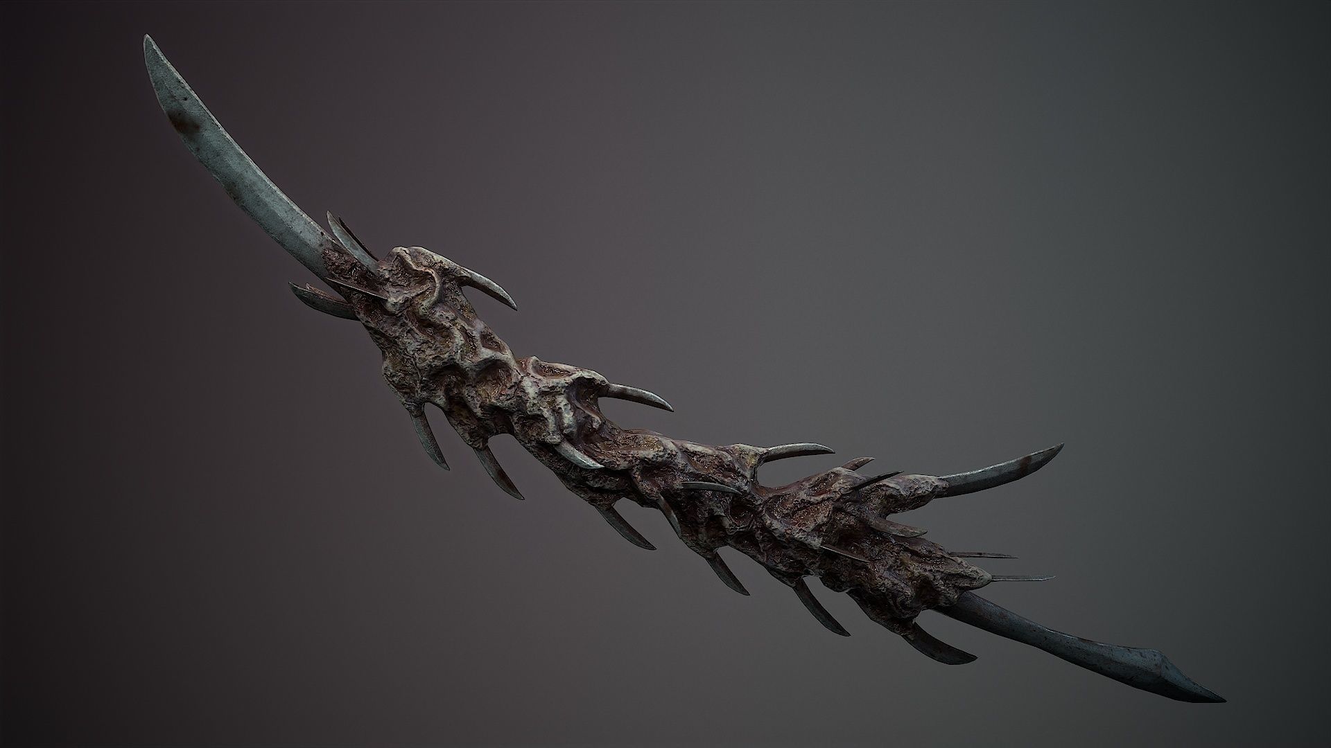 organic weapons Low-poly 3D model_18