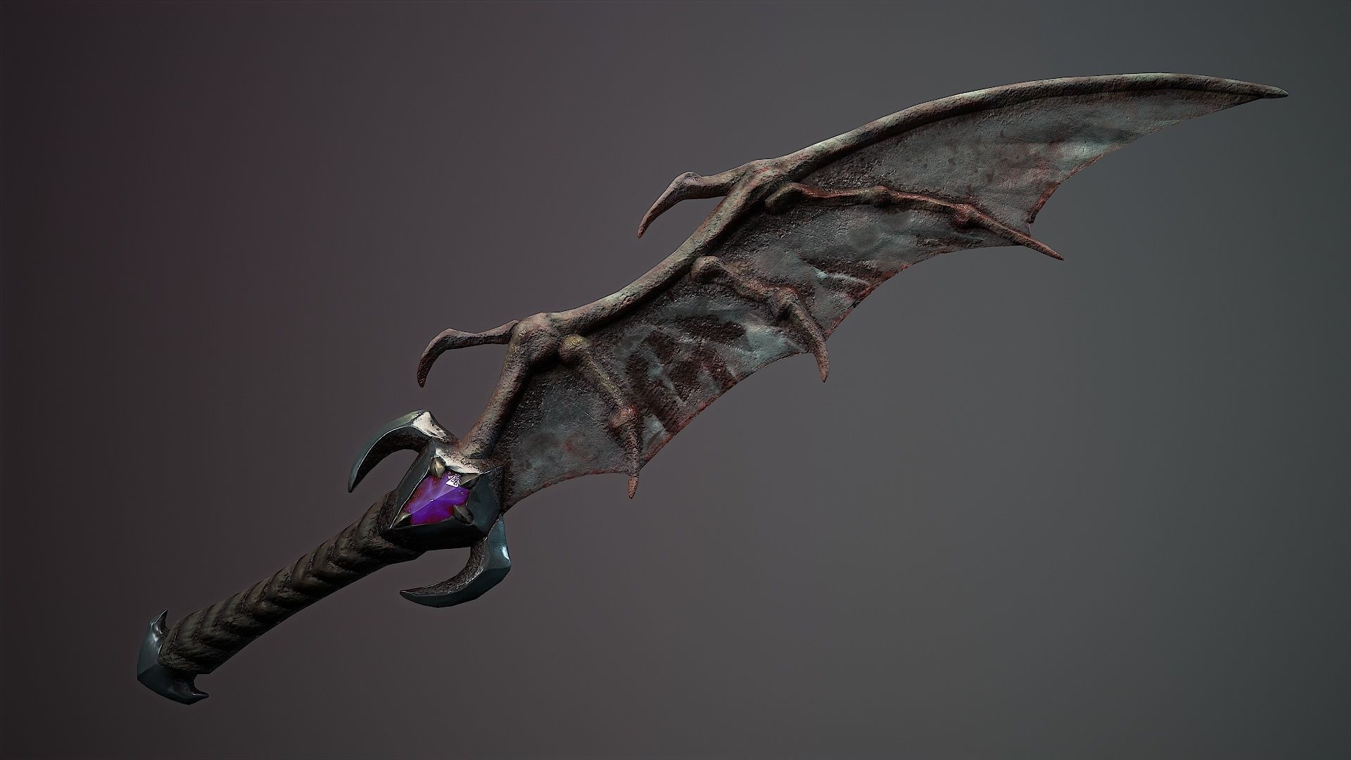 organic weapons Low-poly 3D model_15