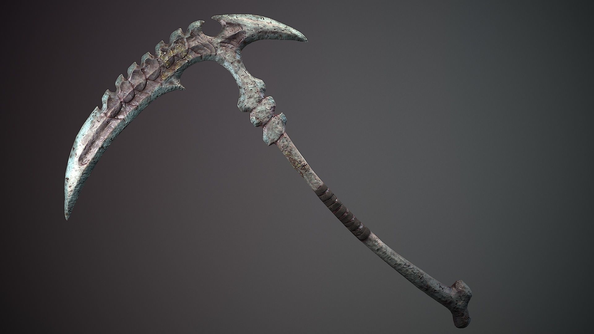 organic weapons Low-poly 3D model_5