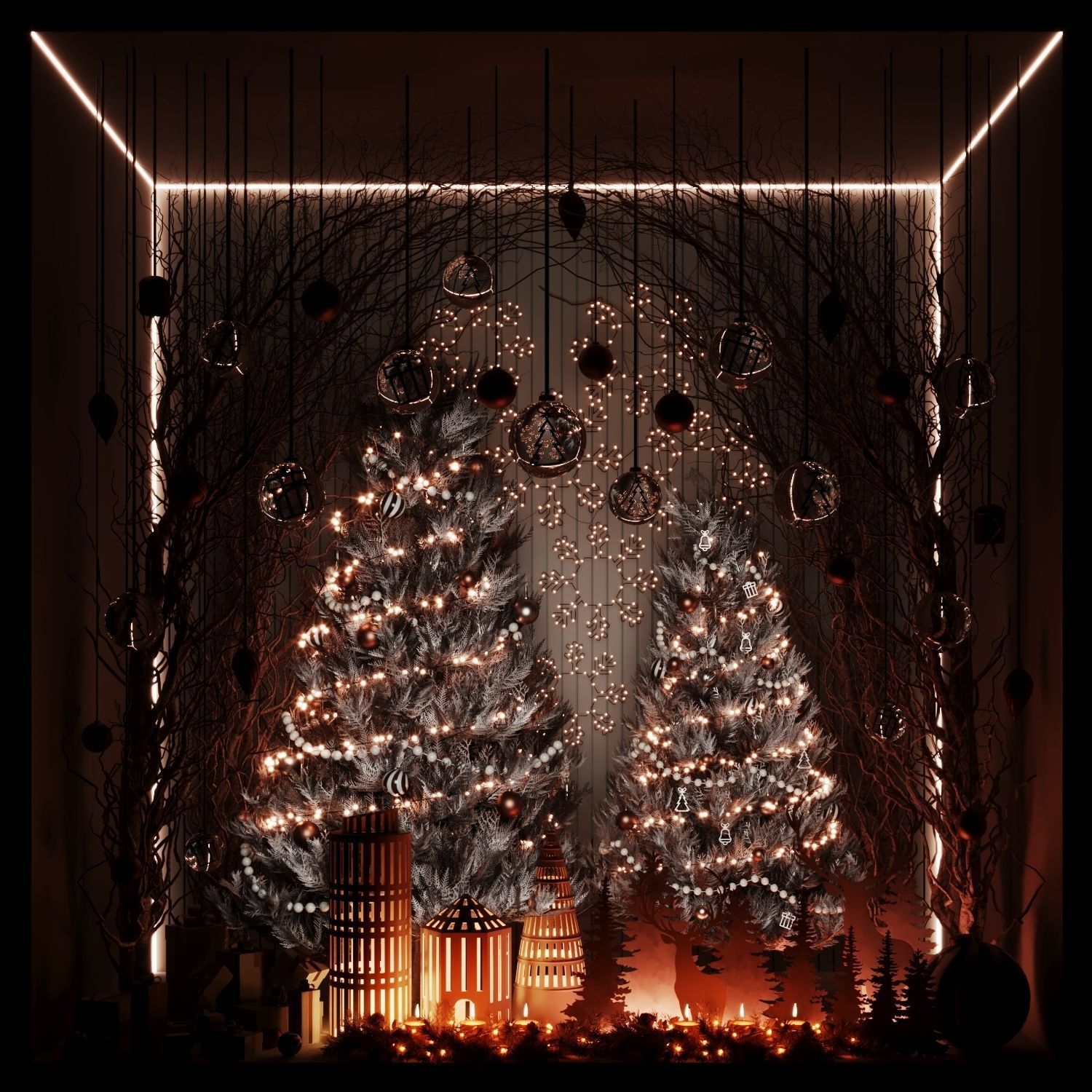 Christmas showcase02 3D model_1