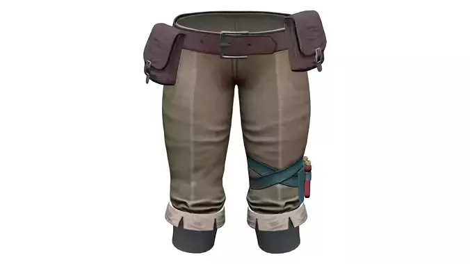 Combat Capri Pants With Anuminition Belt