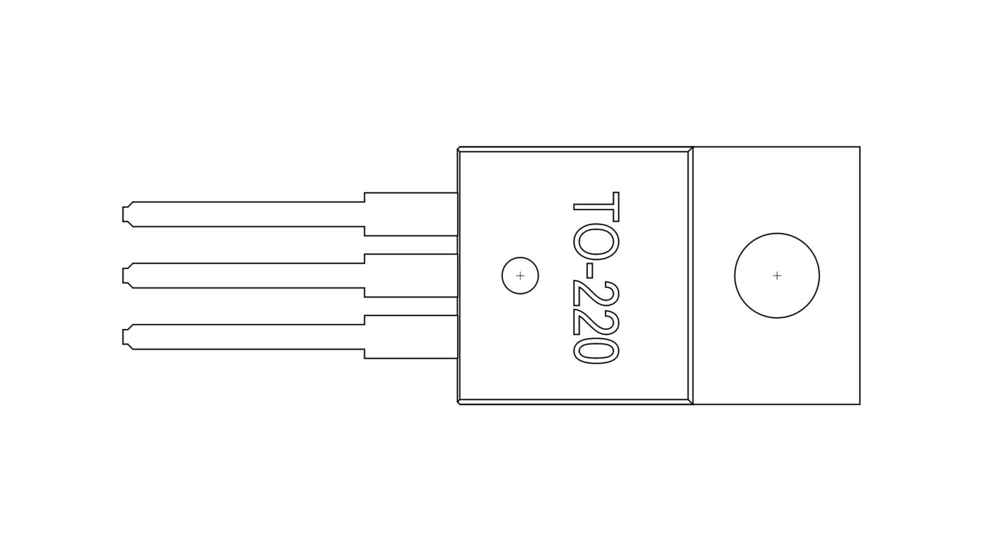 TO220 transistor case 3D model_3