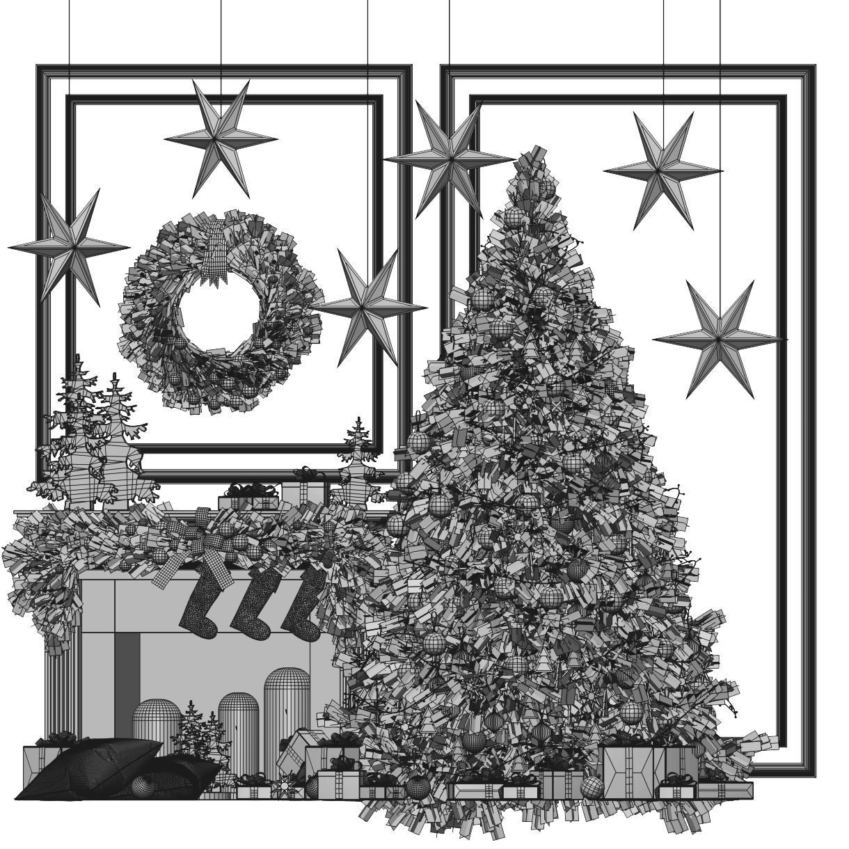 Christmas tree 5 3D model_6