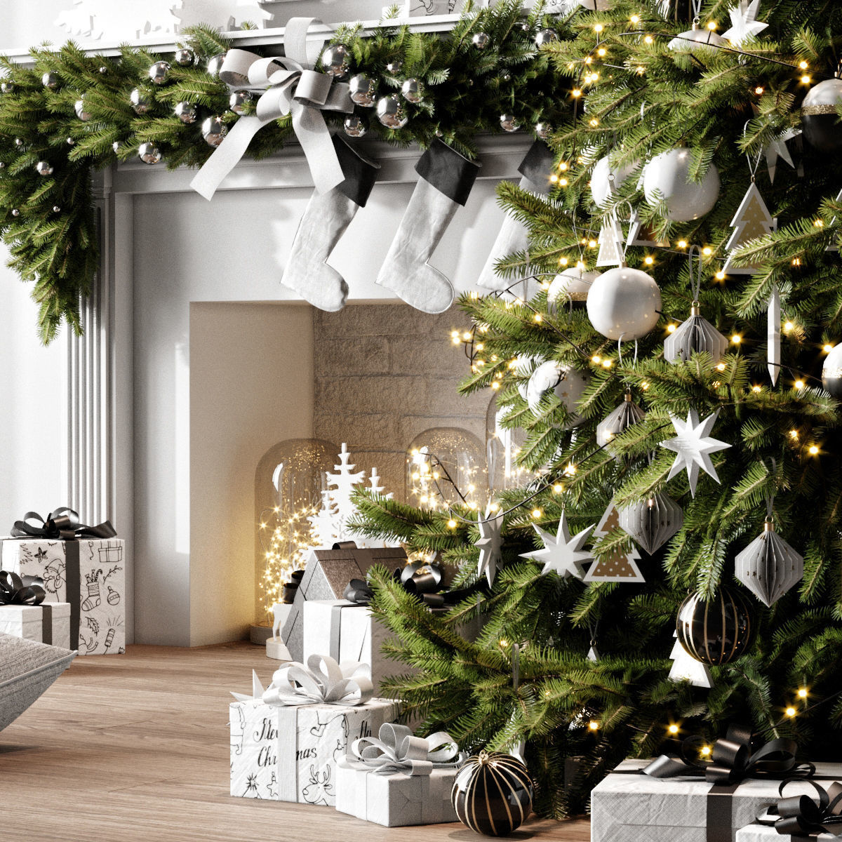 Christmas tree 5 3D model_3