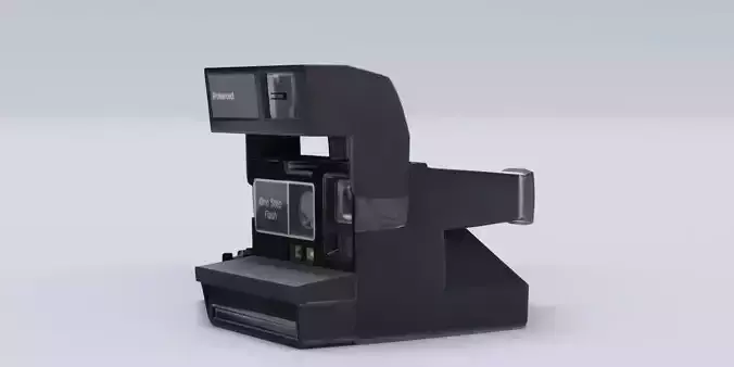 Polaroid camera model in Blender