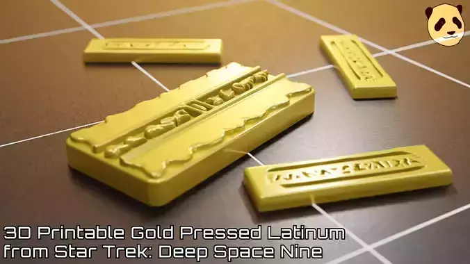 Gold Pressed Latinum Slips and Strips 3D print model