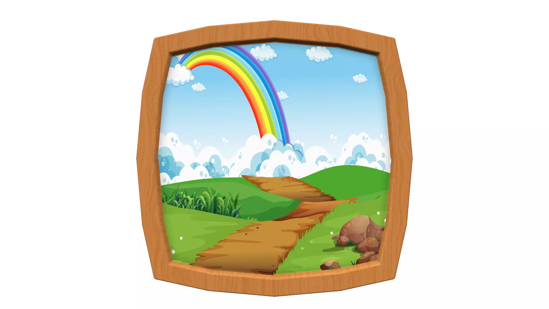 Picture Cartoon Free low-poly 3D model