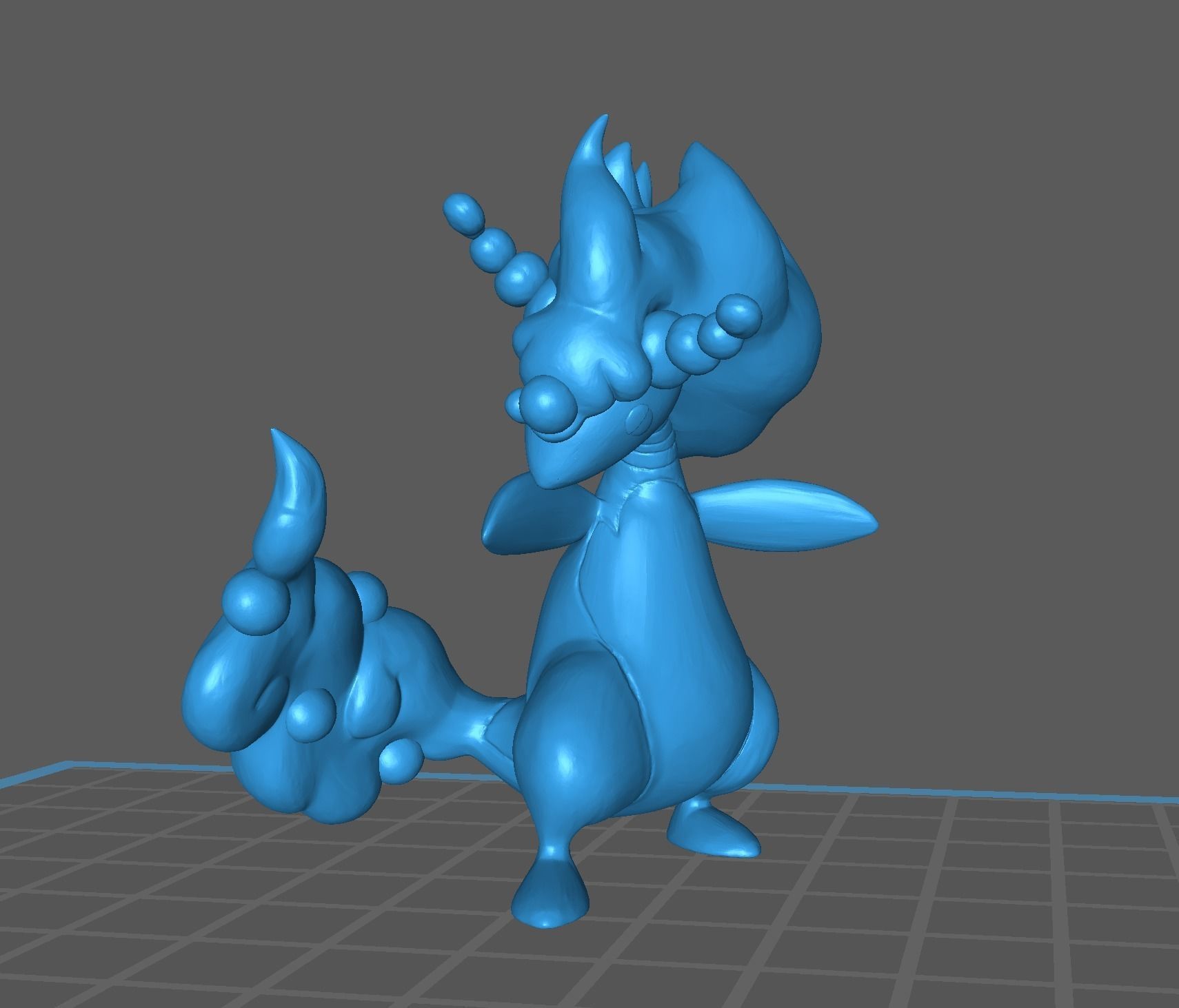 Mega Ampharos pokemon 3D print model 3D print model_7