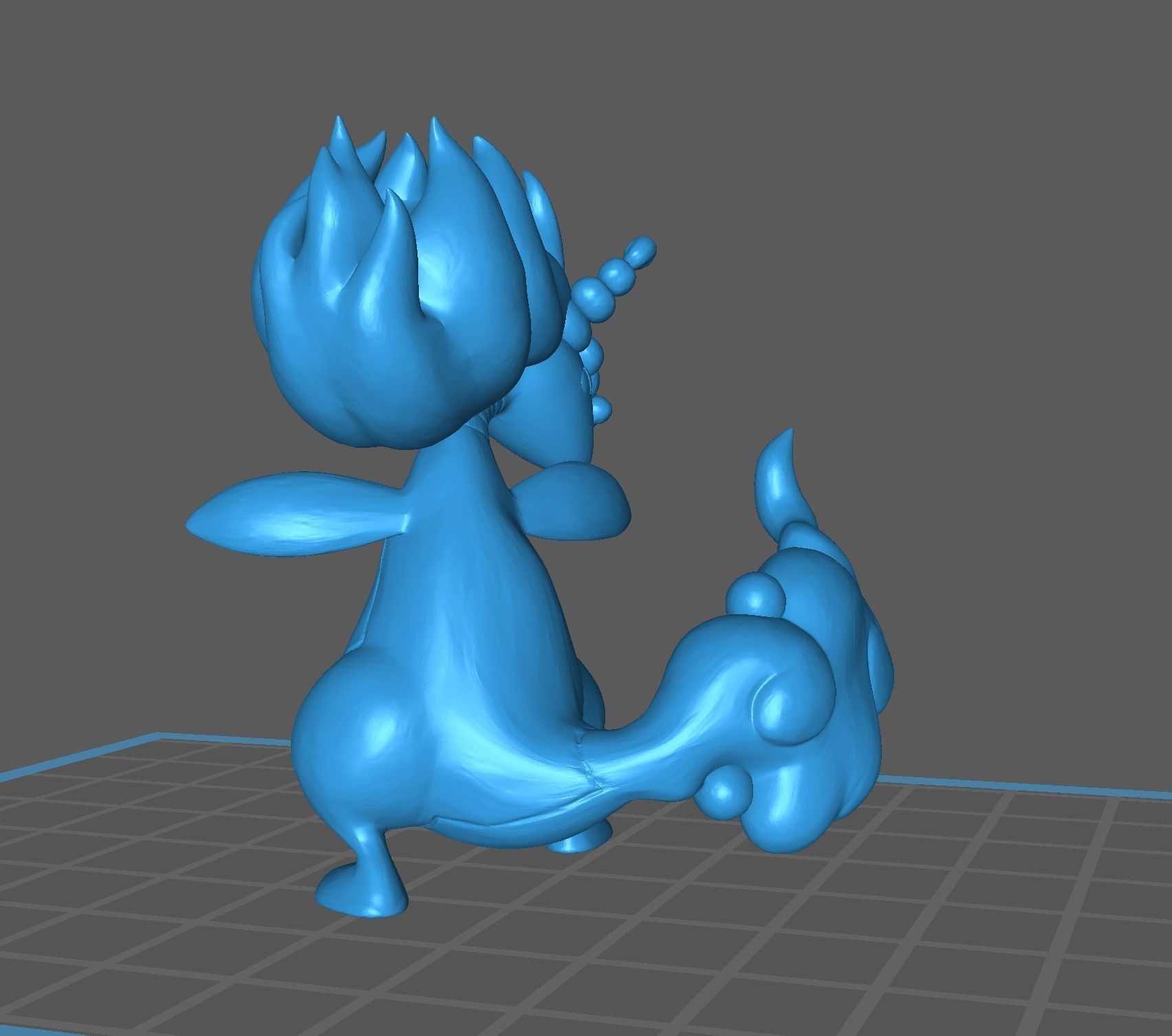 Mega Ampharos pokemon 3D print model 3D print model_8