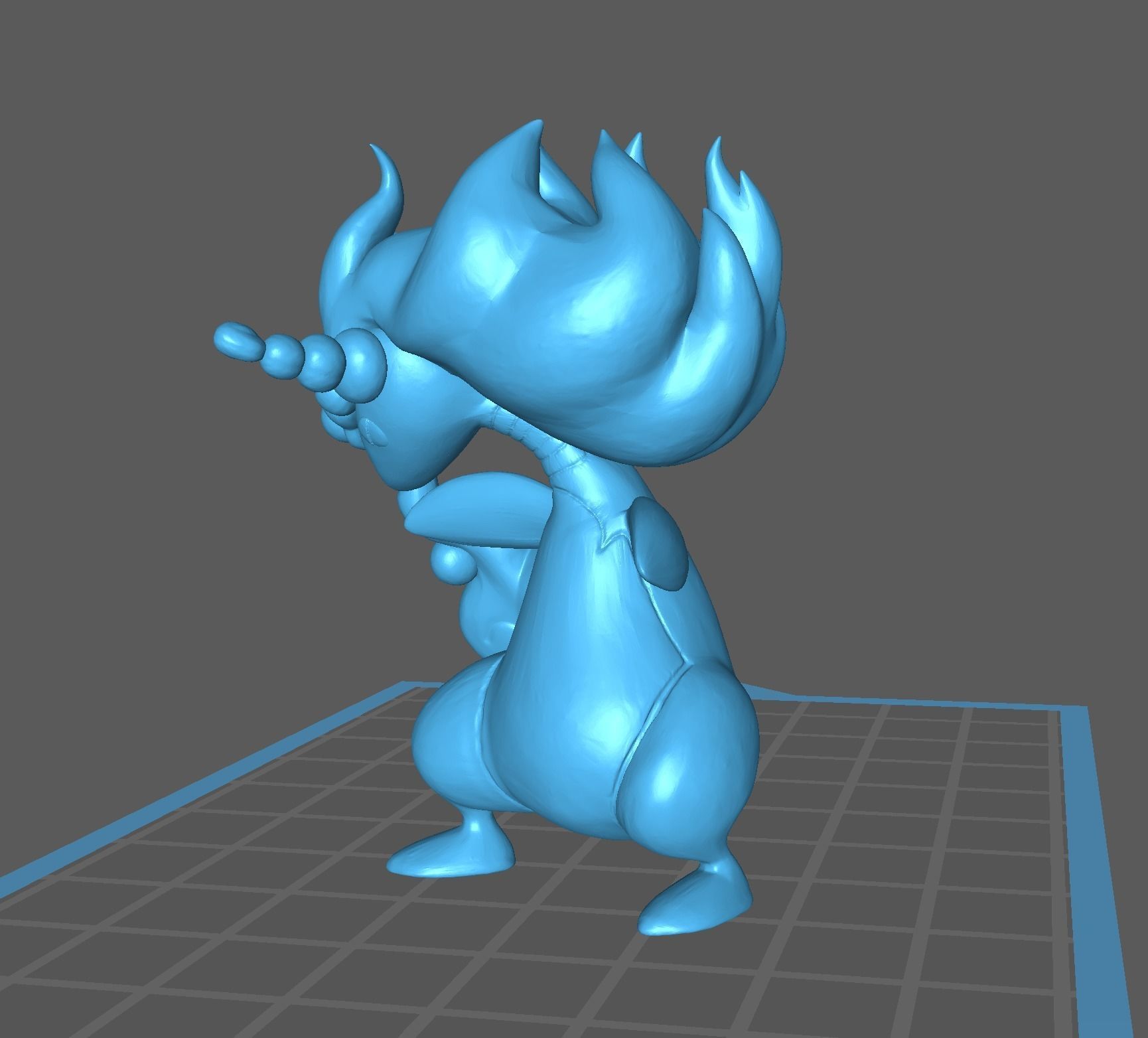 Mega Ampharos pokemon 3D print model 3D print model_9